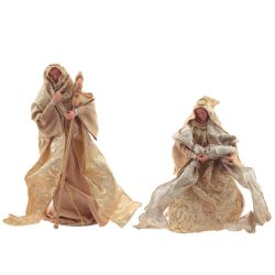 GAEM Набор из 2-х декоративных фигурок "Рождение Иисуса", L26 W18 H40 см