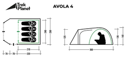 Палатка Trek Planet Avola 4 [70208]