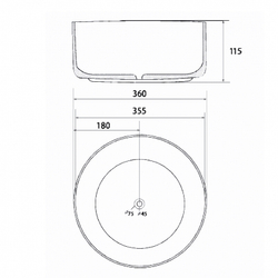 Раковина-чаша Abber Bequem 36 AC2114Regen Хамелеон
