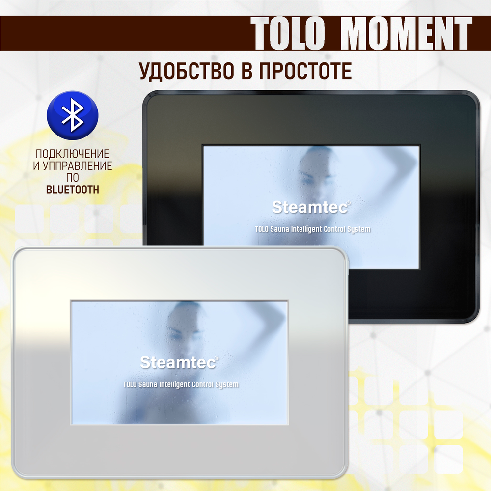 Проточный парогенератор для бани, сауны, хаммама Steamtec TOLO MOMENT