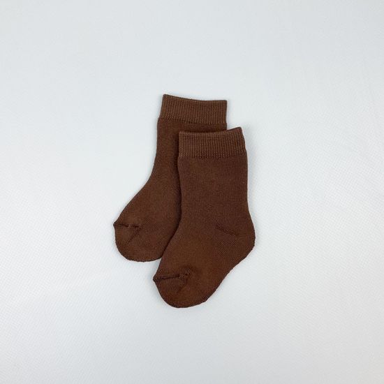 Носочки махровые, Коричневые