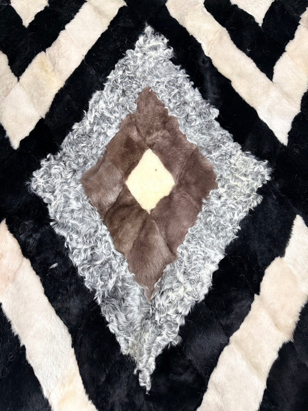 Покрывало меховое ковер из шкуры овчины