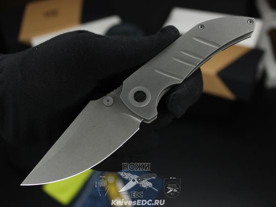 Нож складной WE Knife Riff-Raff WE22020B-3 сталь клинка CPM-20CV, рукоять титан