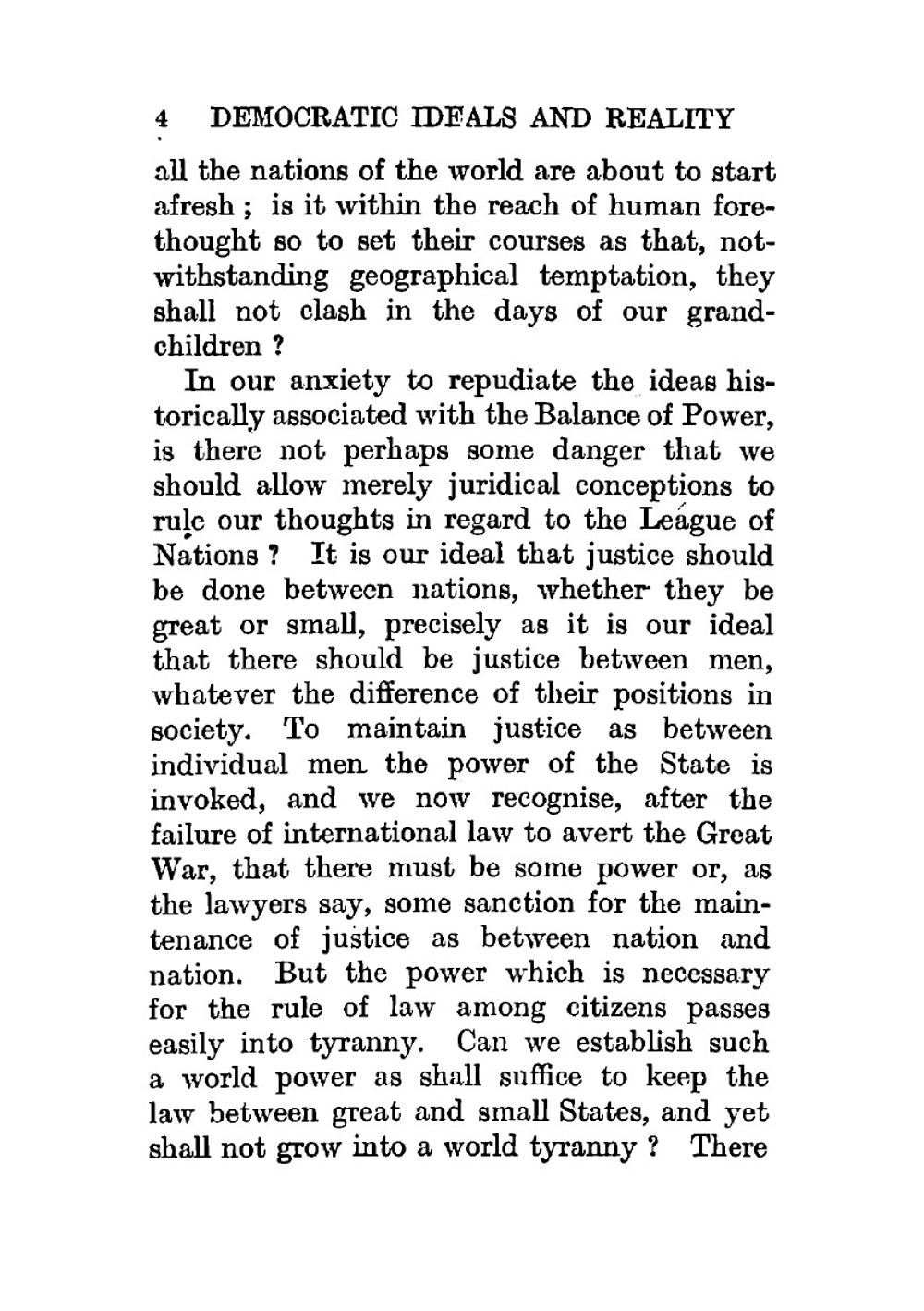 Democratic ideals and reality; a study in the politics of reconstruction | Halford John Mackinder