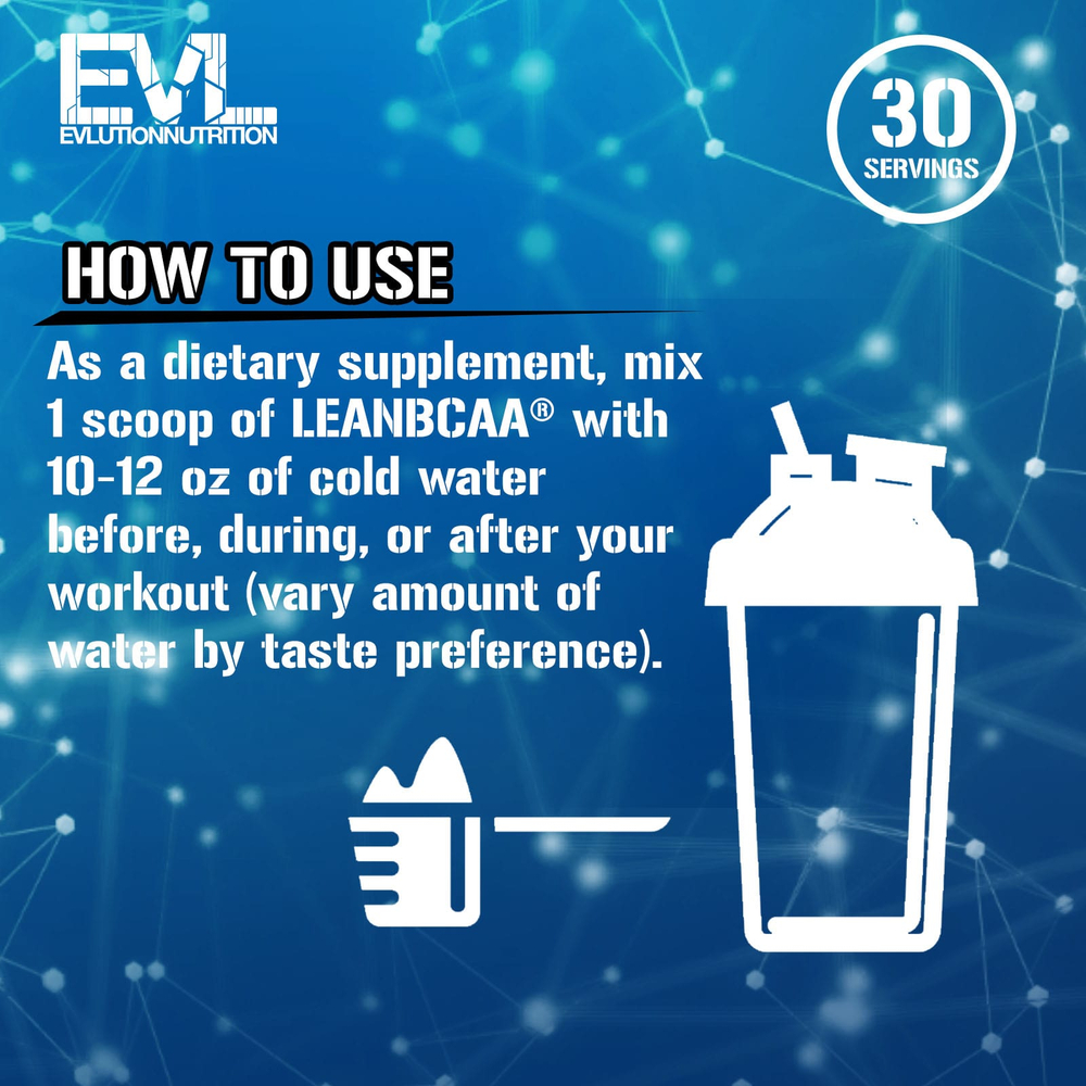 EVLution Nutrition, Lean BCAA, Blue Raz, 237 г (8,36 унции)