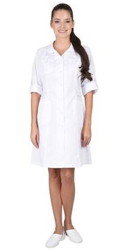 Халат женский "Сириус-Глэм" (белый)