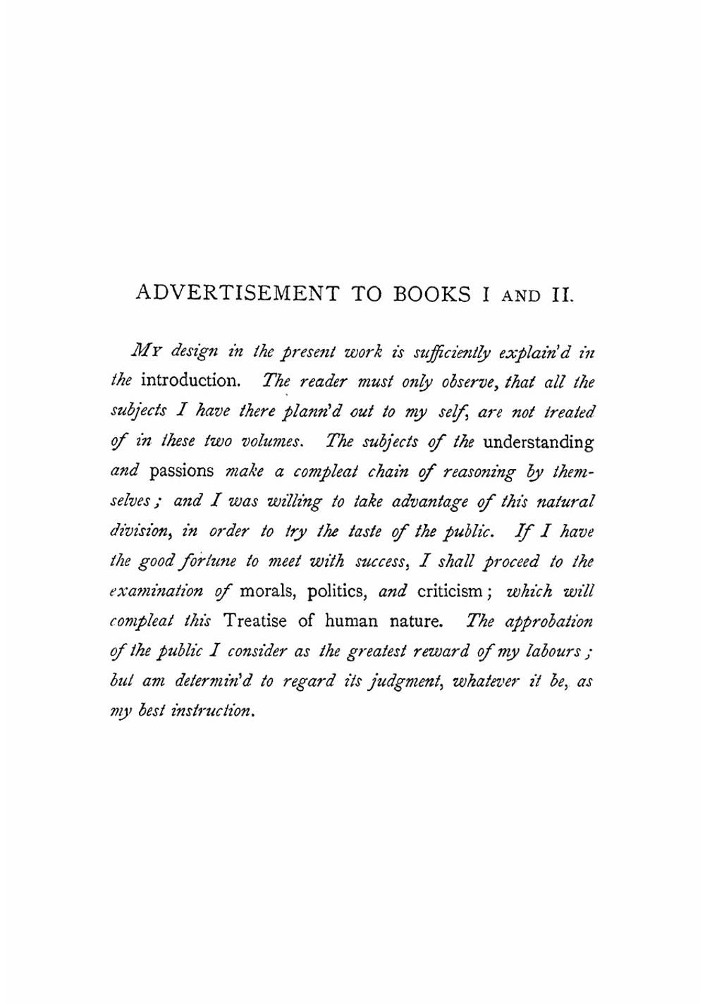 A treatise of human nature | Hume David
