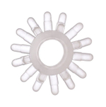 Прозрачное гелевое эрекционное кольцо с шипиками