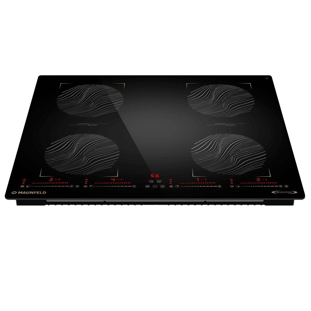 Индукционная варочная панель с объединением зон Bridge Induction MAUNFELD CVI594SB2BKF Inverter