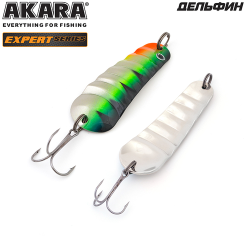 Блесна колебалка Akara Expert Дельфин 75 мм 21 гр. 18/SIL