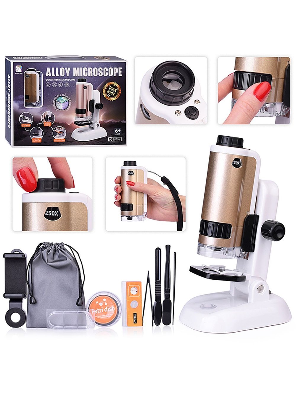 Игрушка Микроскоп для юного биолога (SD662)