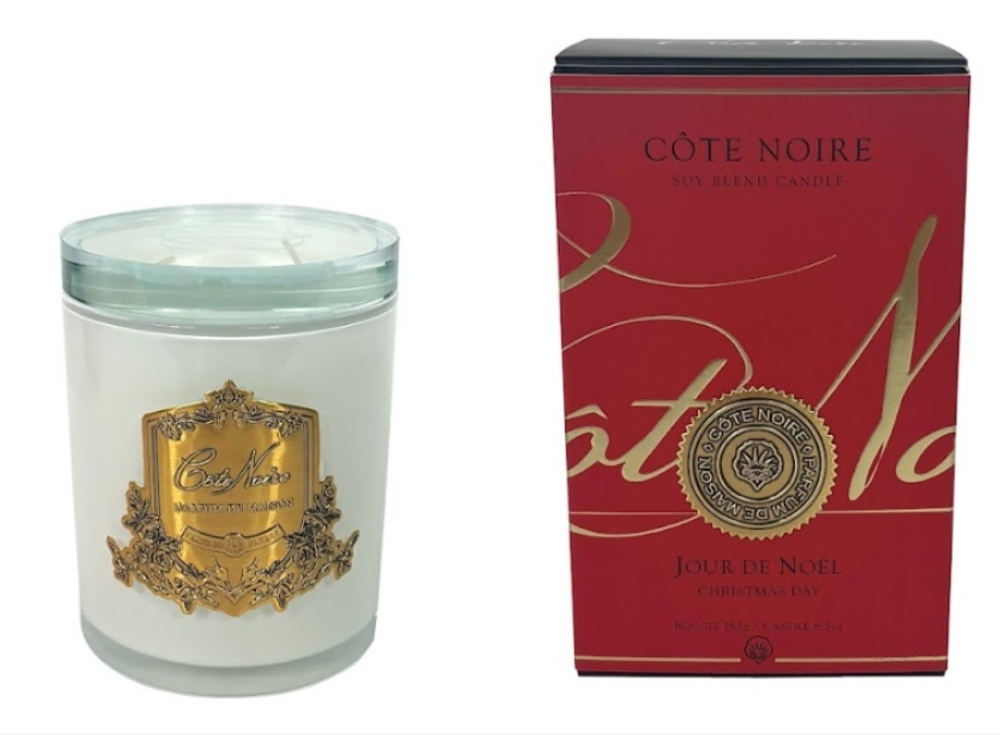 Свеча JOUR DE NOEL Cote Noire 13,5x8x8 Белый