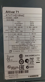 S.E. ATV71HD18N4Z б/у