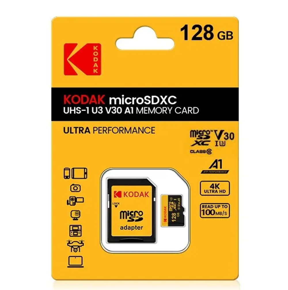 KODAK Micro SD карта памяти 128 Гб