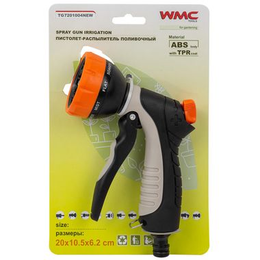 Пистолет-распылитель поливочный (9 режимов распыления) WMC TOOLS WMC-TG7201004 NEW