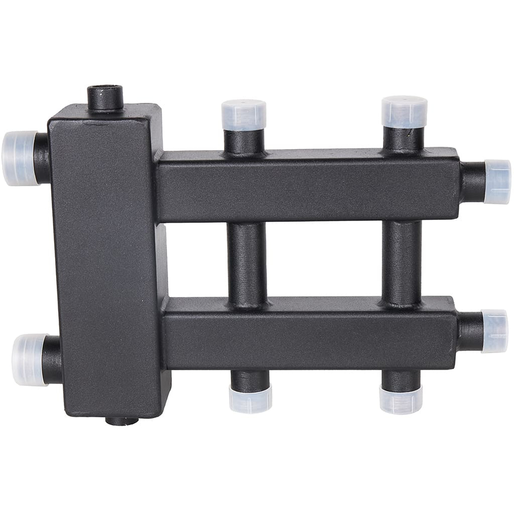 Коллектор с гидравлической стрелкой ROMMER - 1"1/4 НР на 1+1+1 контур 1" НР (до 60 кВт)