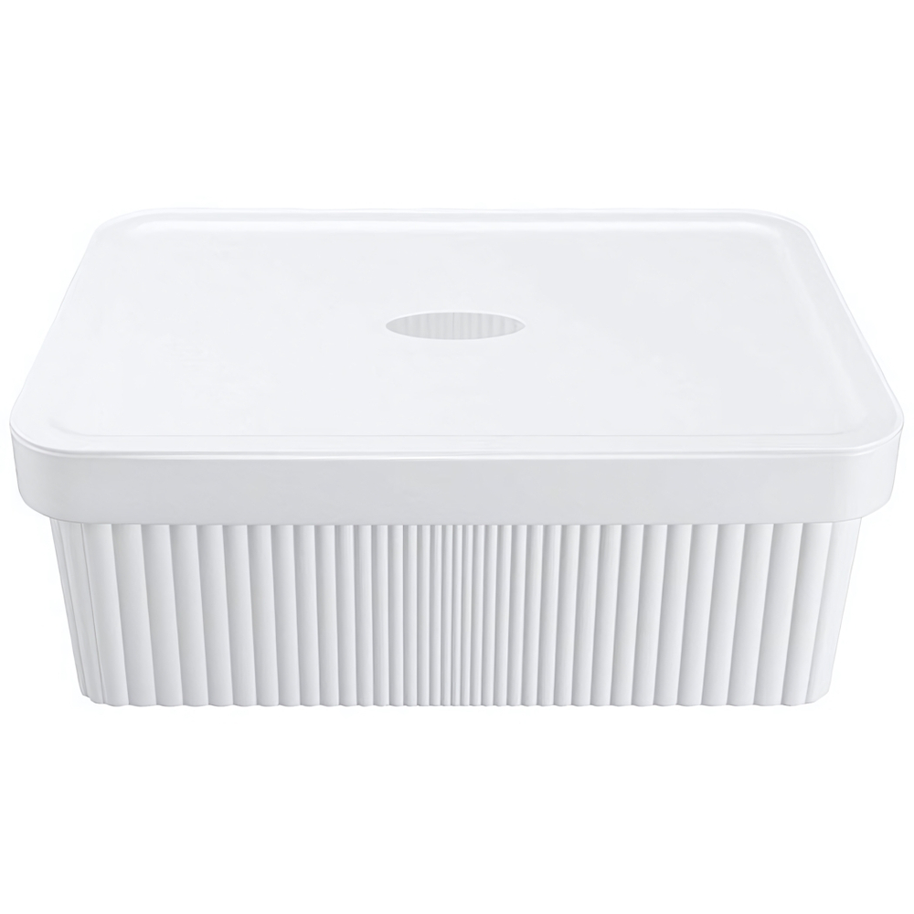 Лоток с крышкой "velvet", 380х270х144 мм, 13л (белый)