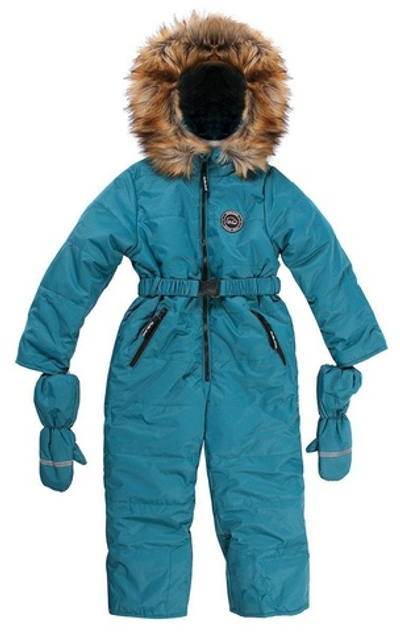 Комбинезон зимний д/мальчика, р.128 (Rusland) морск.волна А 31-22