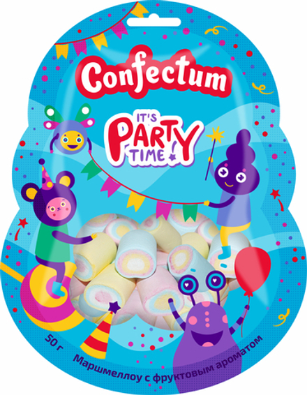 Маршмеллоу "Confectum Party" с фруктовым вкусом, 50гр х 20шт