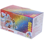 Гирлянда для улицы ЗАНАВЕС ш2* в1,5 м 320 ламп LED, прозрач.пров, 8 реж.,IP-54, Мультицвет (возможность соединения)