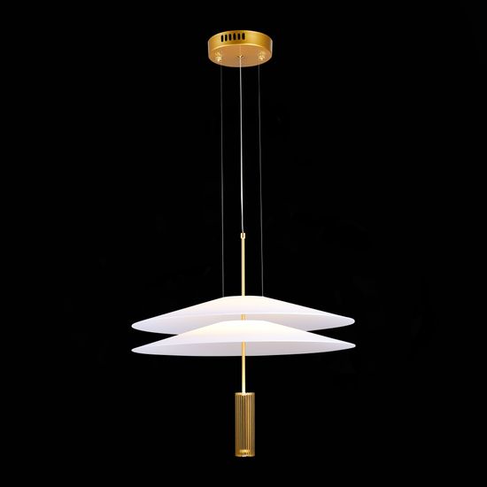 SL6101.203.01 Люстра подвесная ST-Luce Золотистый/Белый LED 1*10W 3000K ISOLA