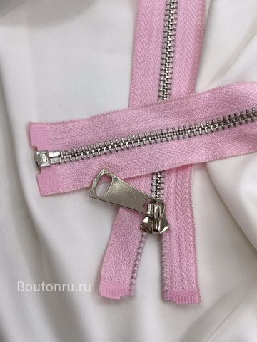Молния розовая серебро
