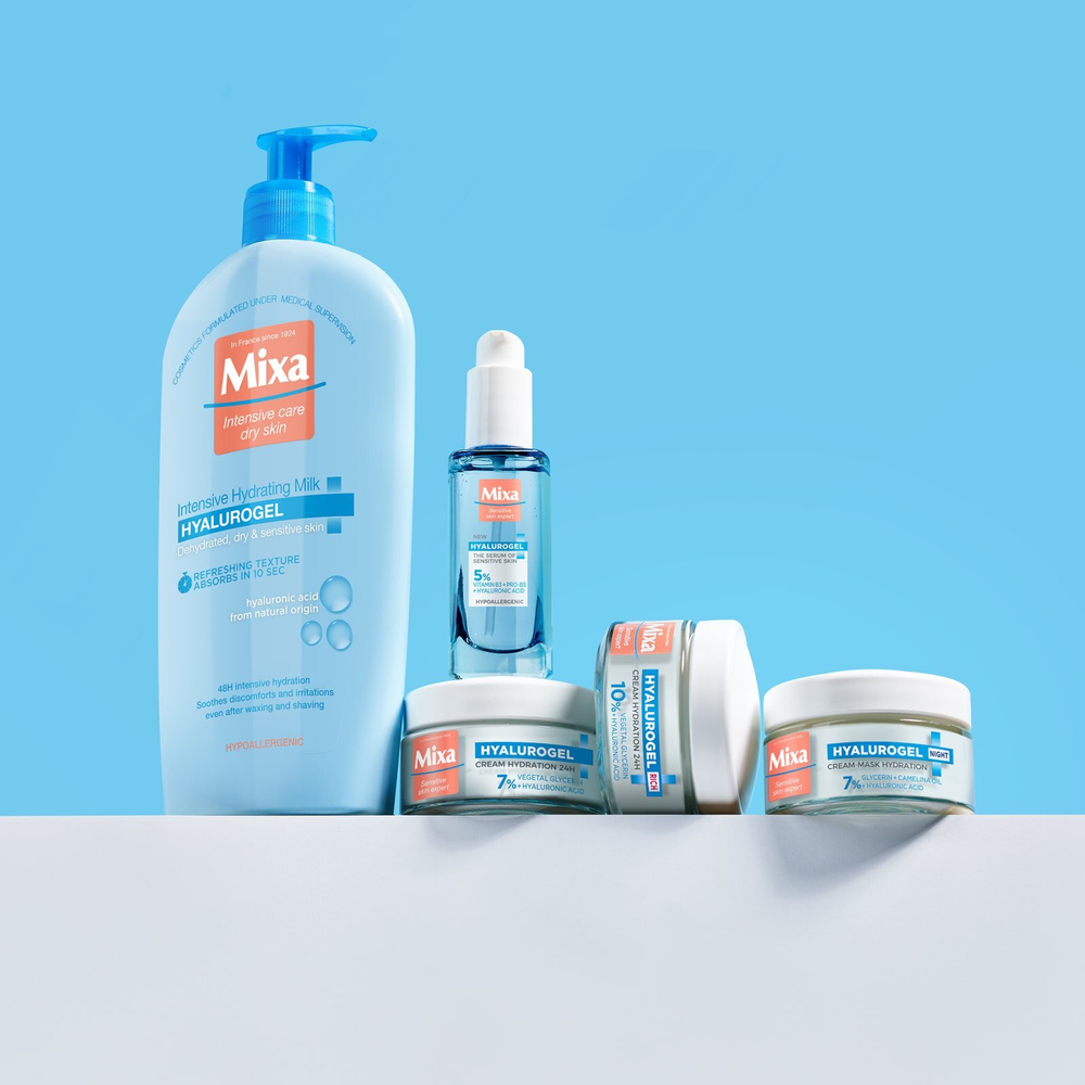 MIXA Hyalurogel Light - увлажняющий крем для лица с гиалуроновой кислотой /   50  ml  / GTIN 3600550826272
