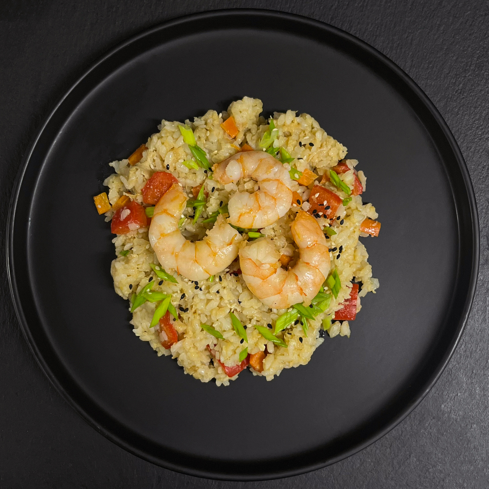 Тяхан с креветками