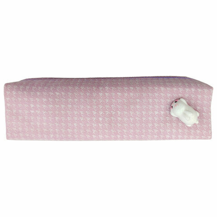 Пенал ЮНЛАНДИЯ ЮНИОР, 1 отделение, полиэстер, аппликация, "Rabbit", 20х6х4 см, 273805