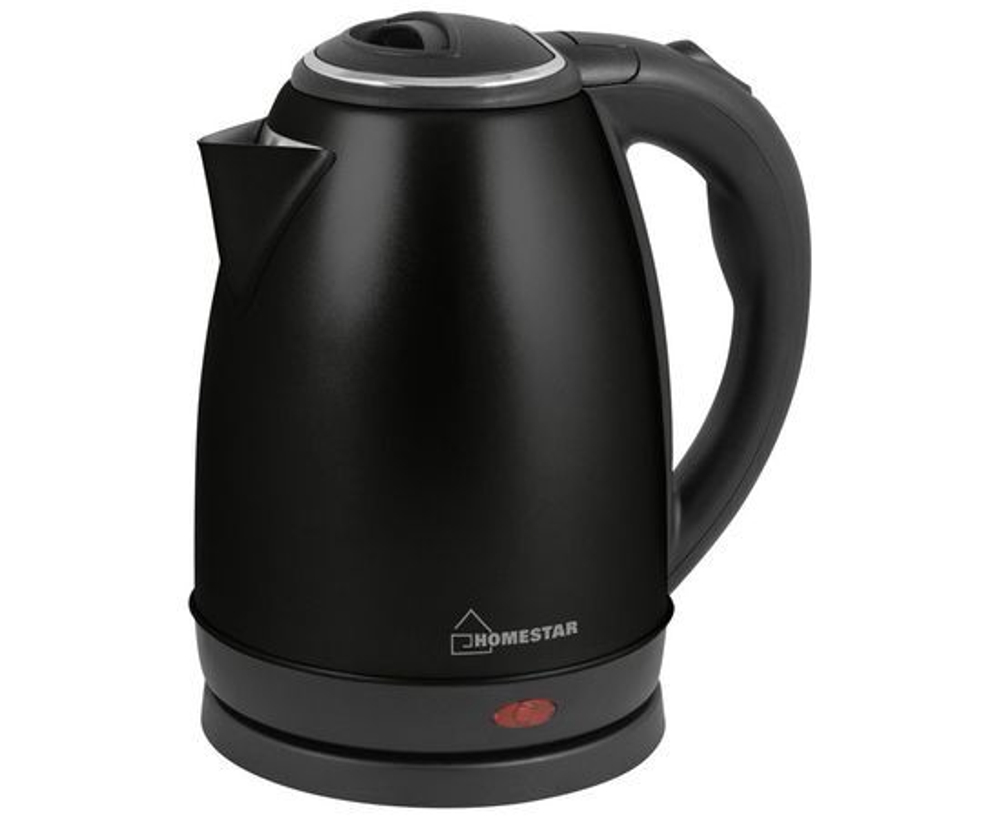 Чайник электр. HomeStar HS-1010 Черный (диск, 1,8л), 1,5кВт, нерж.сталь