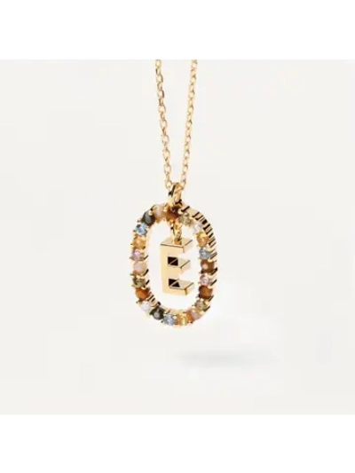 Колье женское Буква E