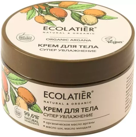 Ecolatier/GREEN Крем для тела Супер увлажнение Серия ORGANIC ARGANA, 250 мл