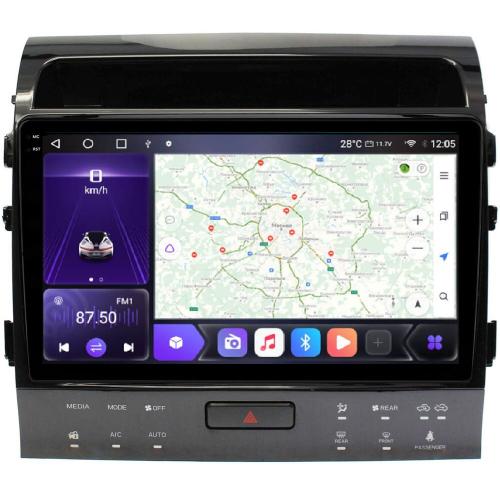 Магнитола для Toyota Land Cruiser 200 2007-2015 (рамка 10, климат на ШГУ) - Kuberg OL-1620-2-ABC QLed+2K, Android 12, Быстрая, CarPlay, 4G SIM-слот