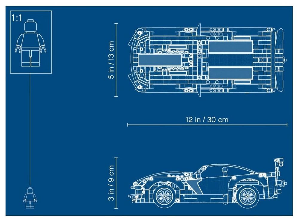 Конструктор LEGO Technic Chevrolet Corvette ZR1 42093