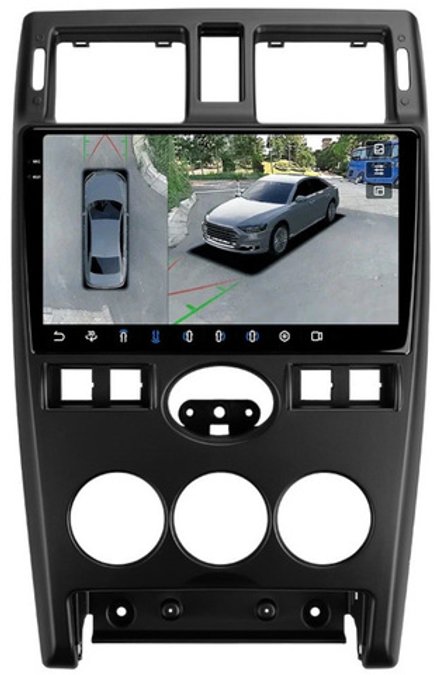 Магнитола для Lada Priora 2007-2013 (рамка черная) - FarCar BX3112M-360 на Android 13, 2K QLED, 6Гб+128Гб, CarPlay, 4G SIM-слот, 4 камеры в комплекте