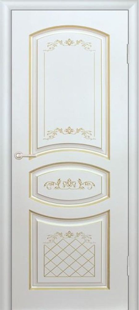 Дверь межкомнатная GEONA Византия софт айс СП/ ясень патина