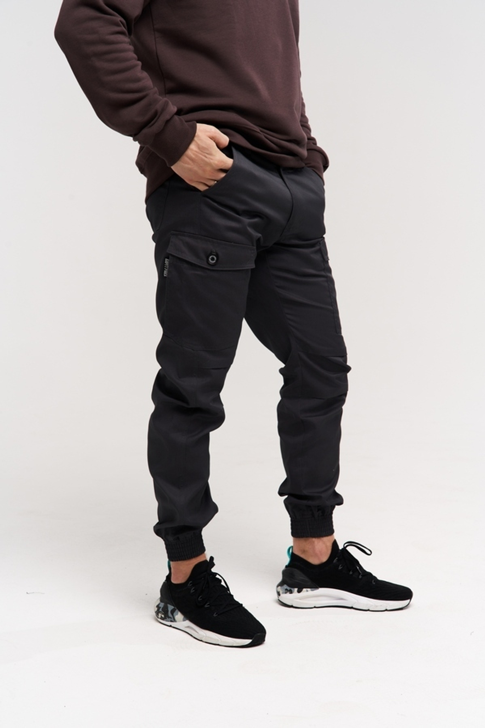 Dark grey mtltyary trousers