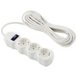 Удлинитель с выключателем Engy "Гранд" 7м/3роз с заземлением (ПВС 3х0.75)