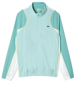Мужской теннисный костюм Lacoste Tennis High Neck Jogger Set - light green/green/white/yellow