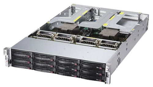 Сервер Supermicro A+ Server 2024US-TRT без процессора/без ОЗУ/без накопителей/количество отсеков 2.5" hot swap: 24/количество отсеков 3.5" hot swap: 12/2 x 1600 Вт/LAN 1 Гбит/c