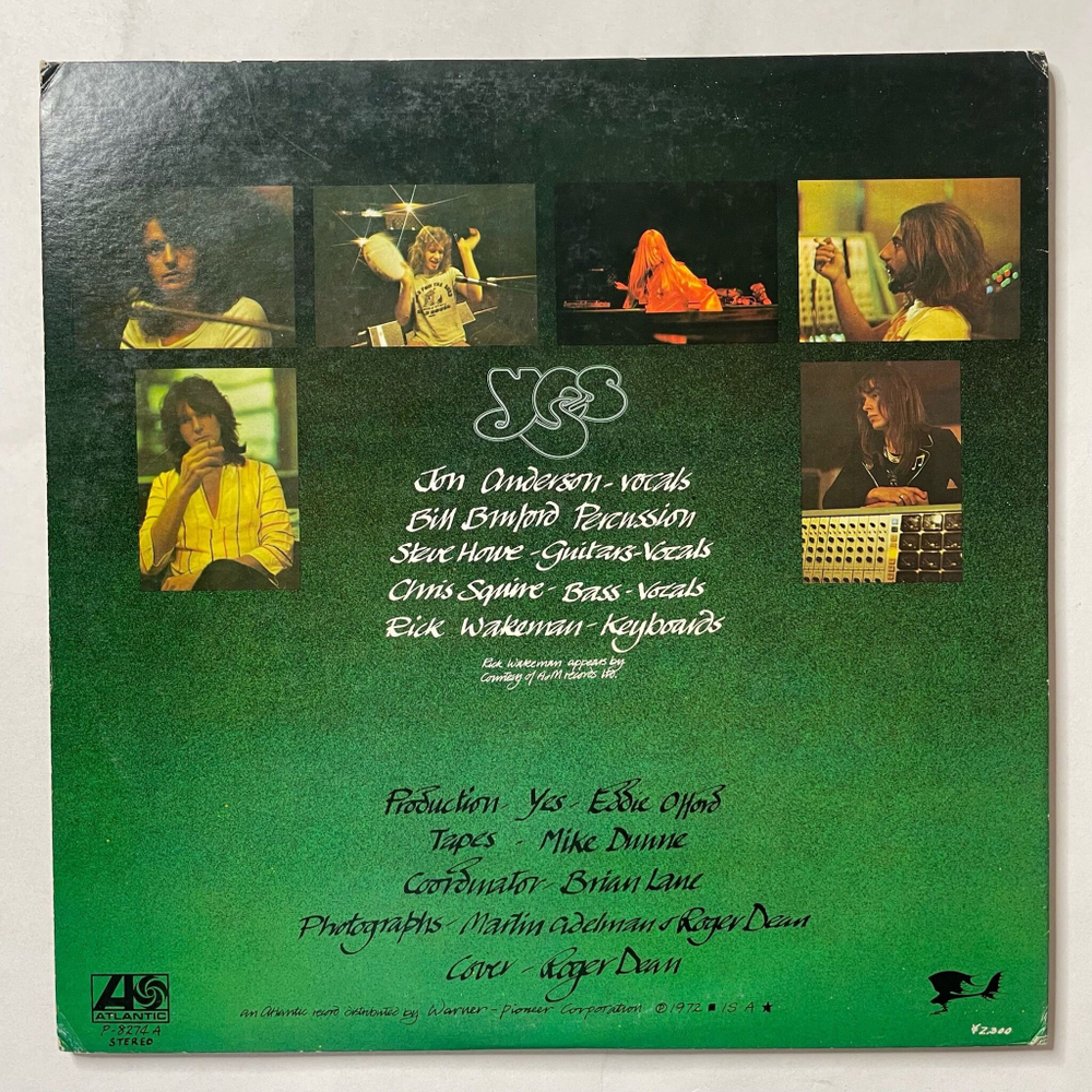 Винтажная виниловая пластинка LP Yes Close To The Edge (Japan 1972) (No Obi)