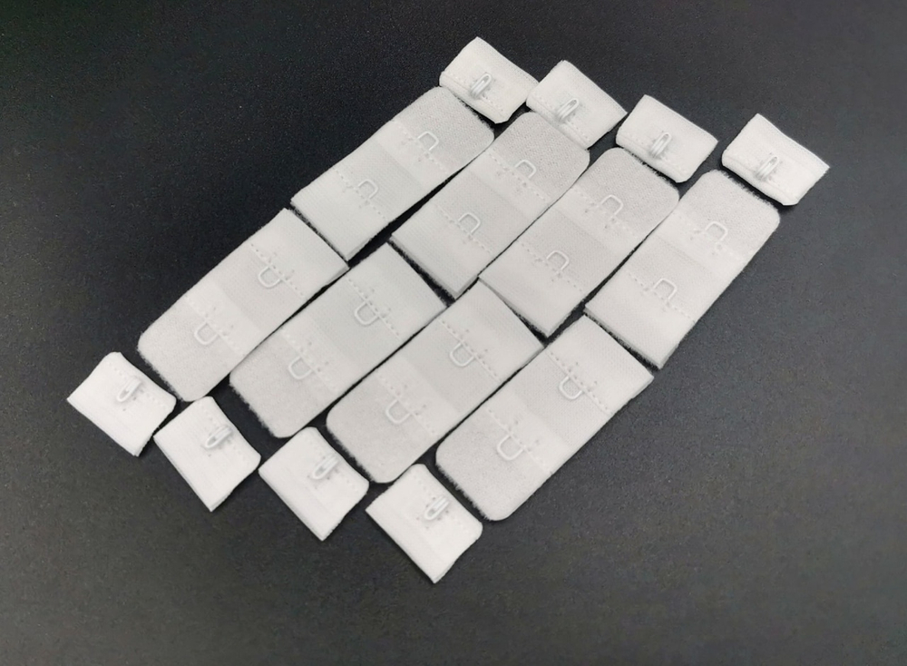 Застежка, 1х2, белые, 1,9 см (Арт: Z1-001), шт