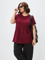 Футболка с баской оверсайз