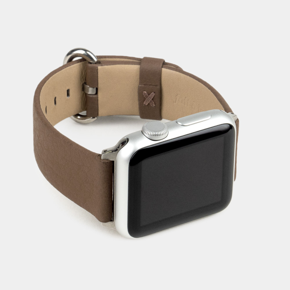 Ремешок для Apple Watch 40/41/42 mm из кожи теленка, цвета кофе