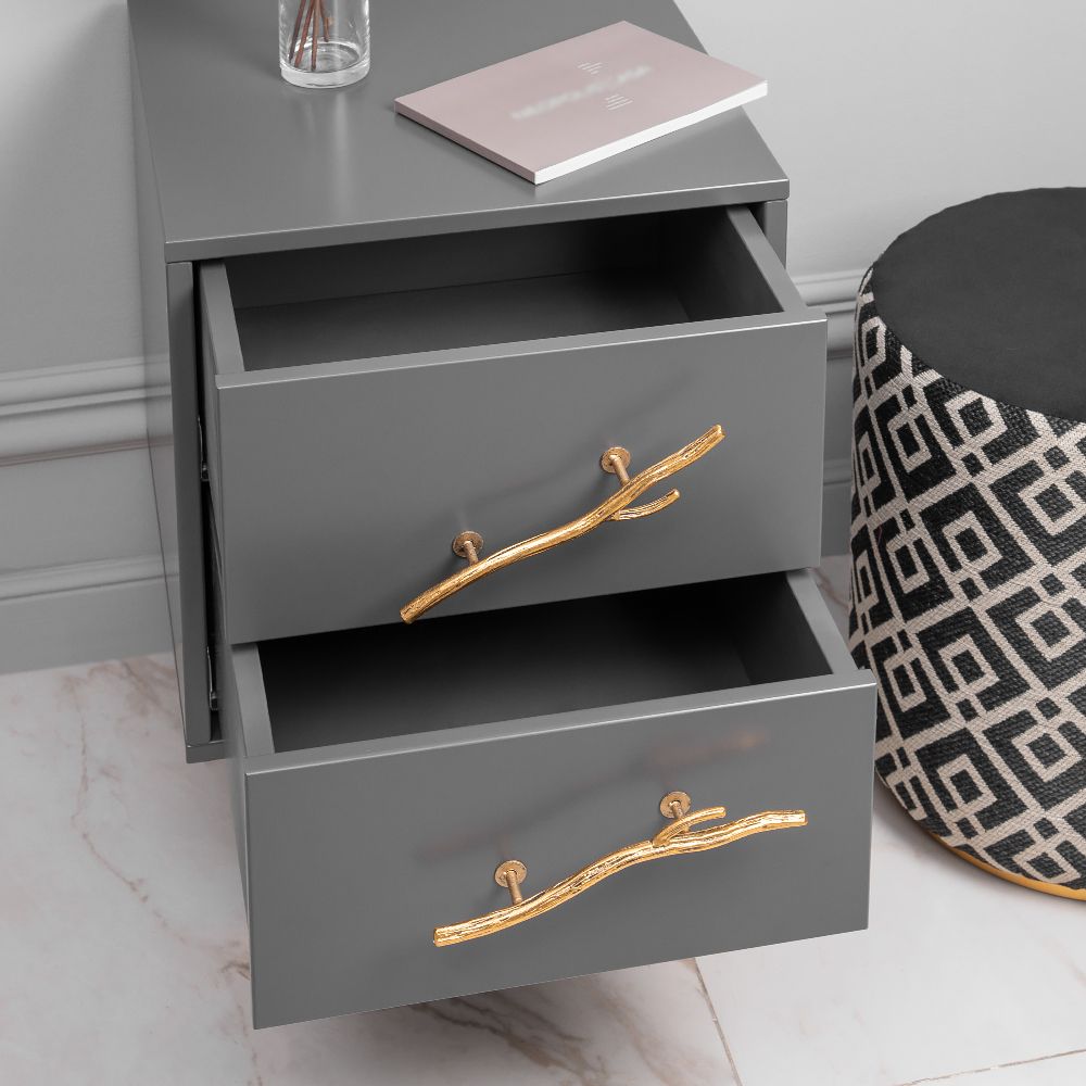 Ручка скоба мебельная Арт Бранч mini правая Амбер