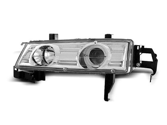 Передние фары Honda Prelude 4 angel eyes chrome