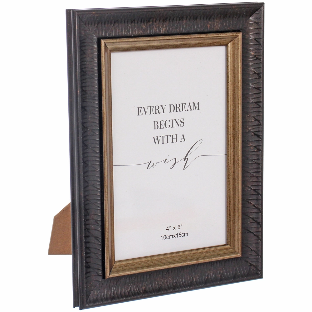 Фоторамка 10*15см «Милан» черный, пластик