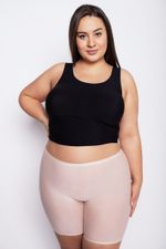 Бермуды классического покроя из чрезвычайно мягкой ткани (Размер: S-M-L) (Цвет: телесный)