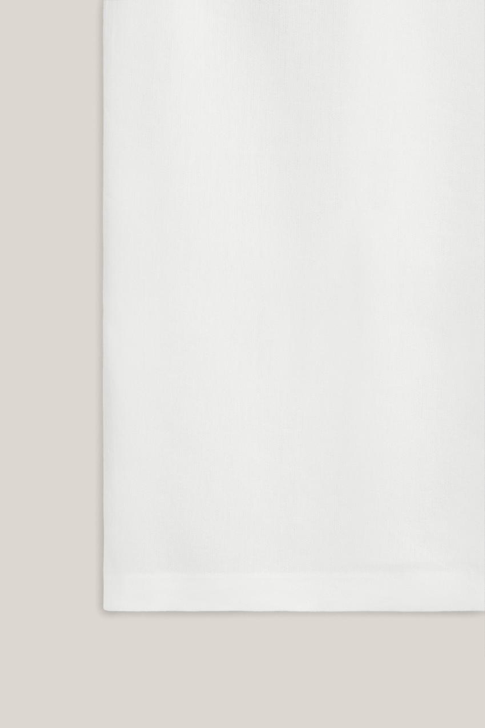 Massimo Dutti Прямая юбка-миди из смесовой льняной ткани - Limited Edition, белый