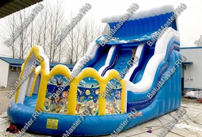 Коммерческий надувной батут "Большая волна"